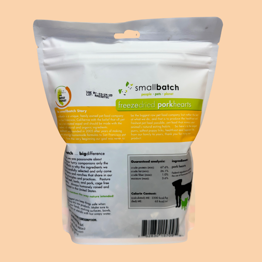 SmallBatch Freeze Dried Pork Hearts