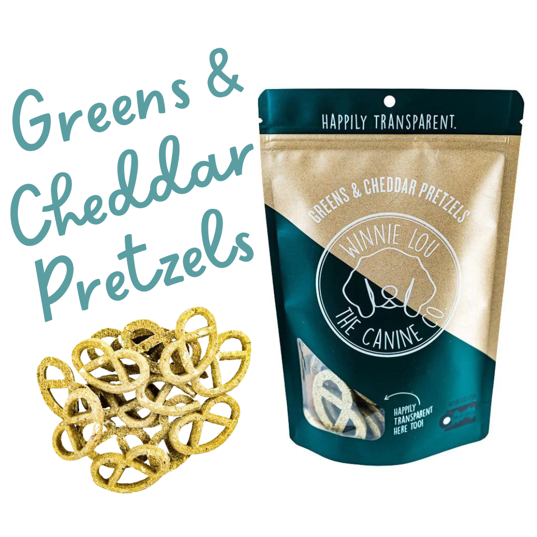 Winnie Lou Greens & Cheddar Pretzels