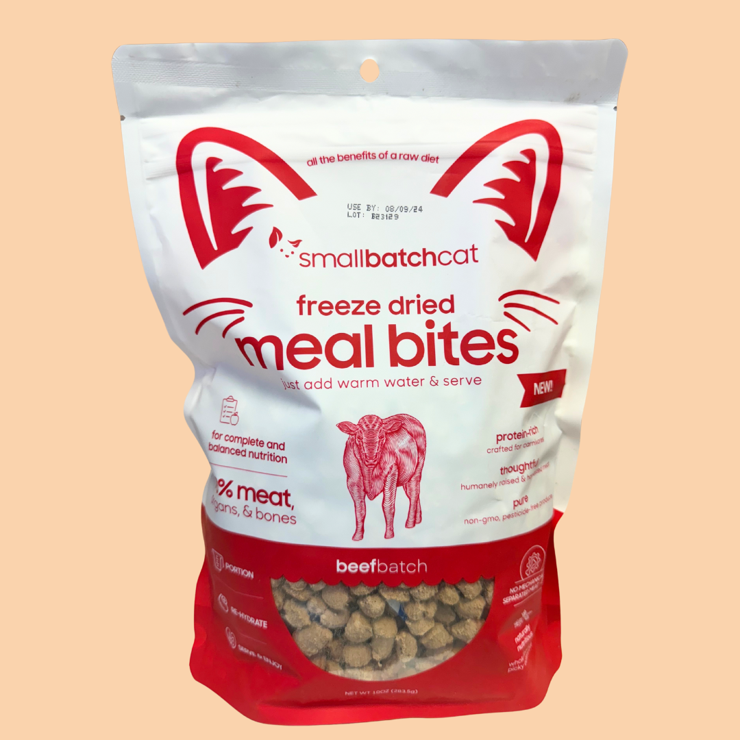 SmallBatch Freeze Dried Meal Bites for Cats - Beef