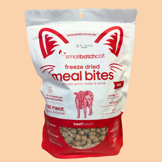 SmallBatch Freeze Dried Meal Bites for Cats - Beef
