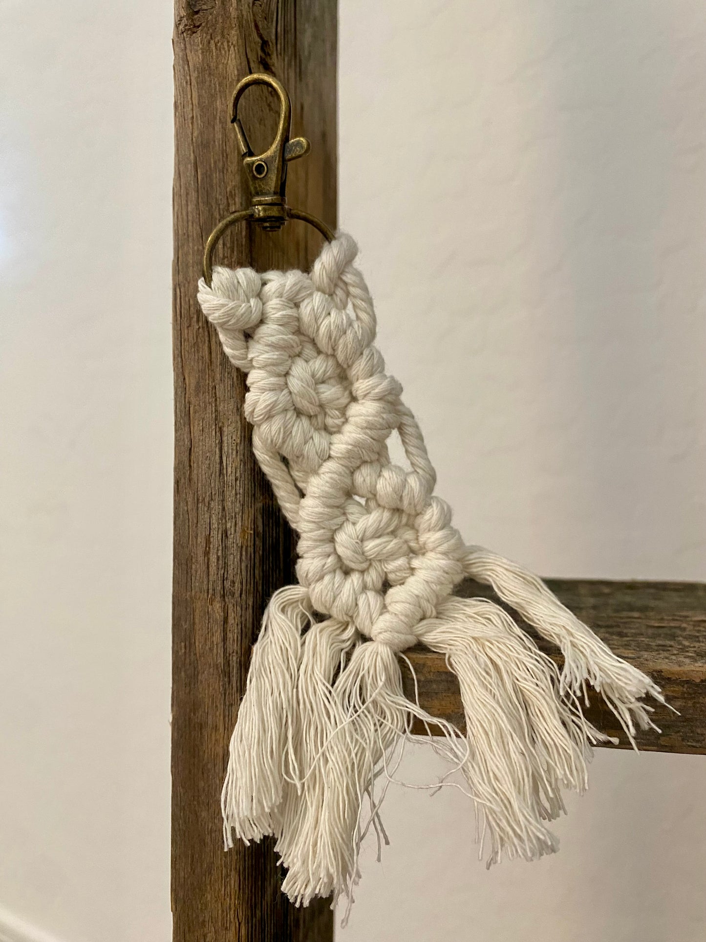 Macrame Hand Woven Keychain