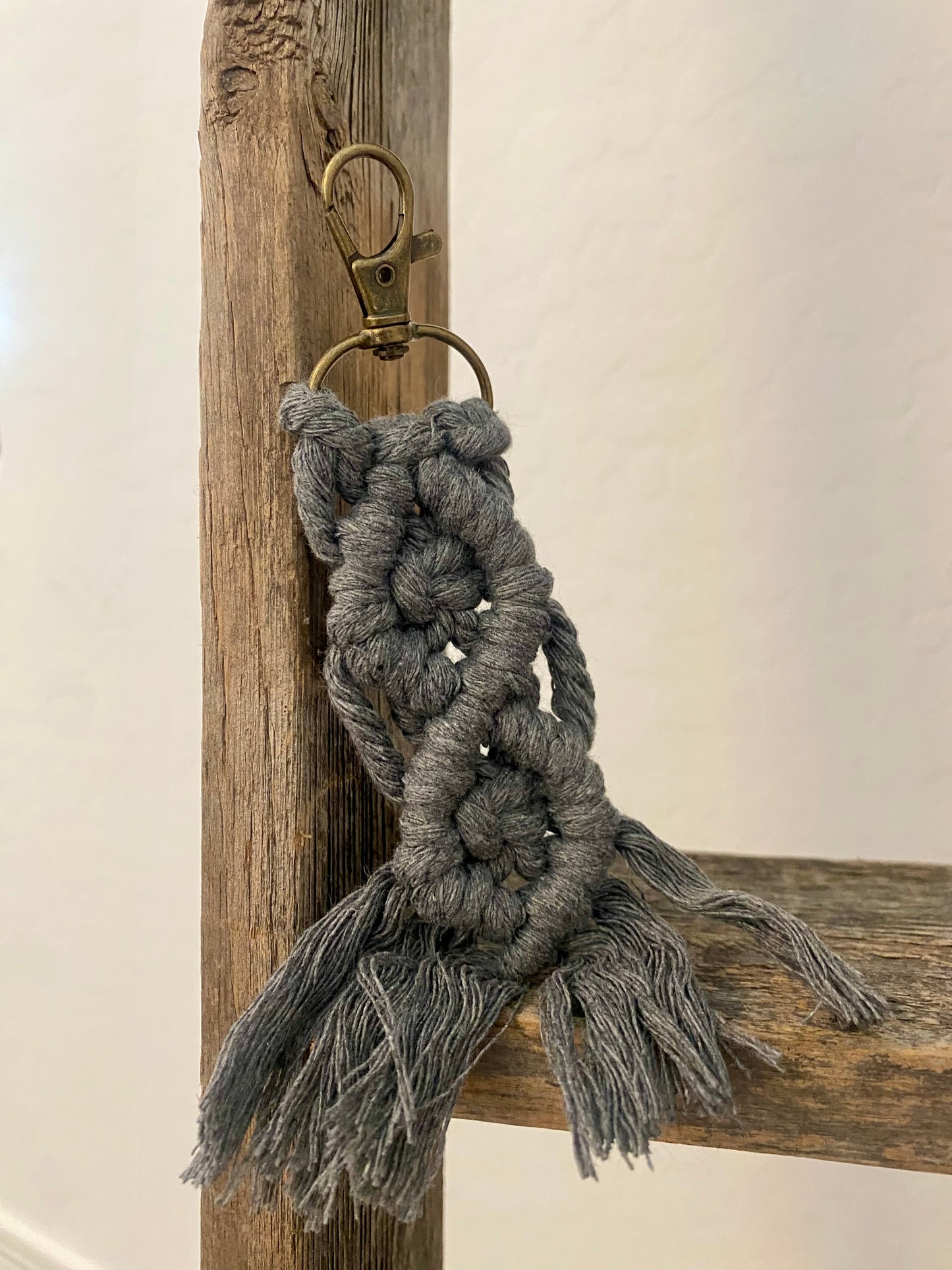 Macrame Hand Woven Keychain