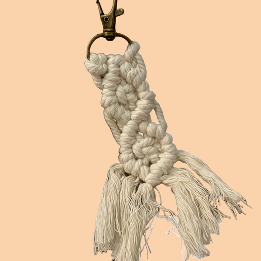 Macrame Hand Woven Keychain