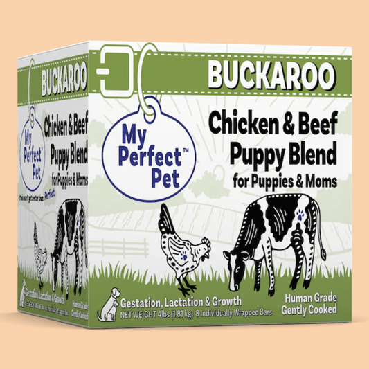 My Perfect Pet Buckaroo Chicken & Beef Puppy Blend for Dogs 4lb
