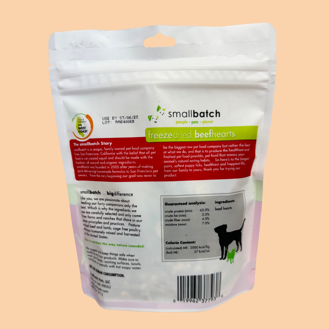 SmallBatch Freeze Dried Beef Hearts