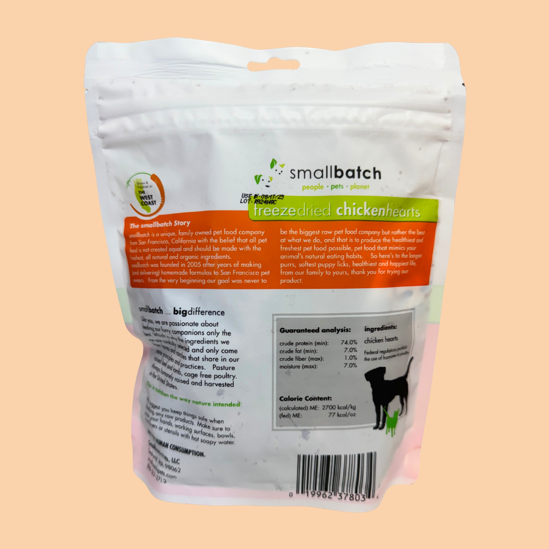 SmallBatch Freeze Dried Chicken Hearts