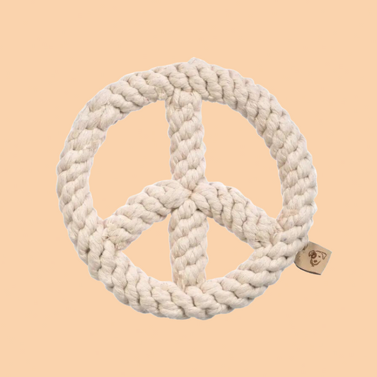 Peace Sign Rope Toy