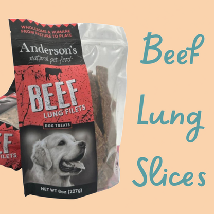 Anderson's Natural Pet Food Beef Lung Filets - 8oz