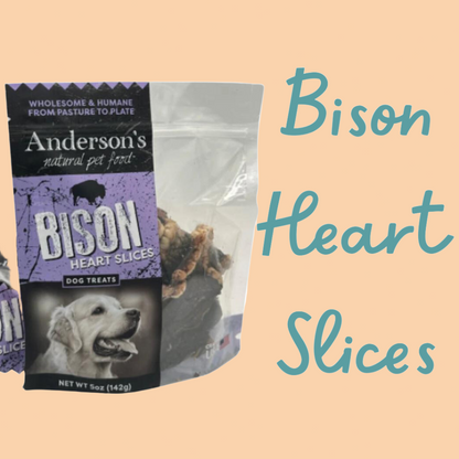 Anderson's Natural Bison Heart Slices