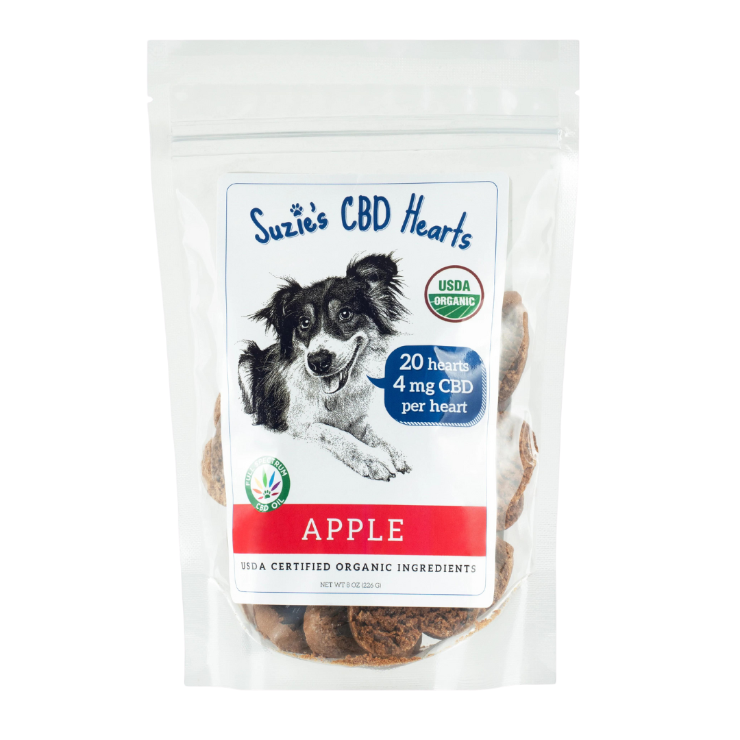 Suzie's CBD Treats 4mg Hearts - Apple