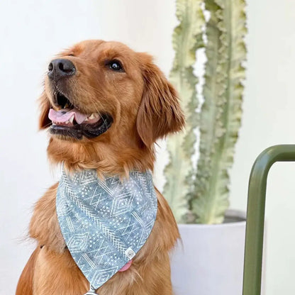 Blue Mudcloth Dog Bandana