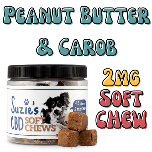 Suzie's CBD Treats 2mg Soft Chews - Peanut Butter & Carob