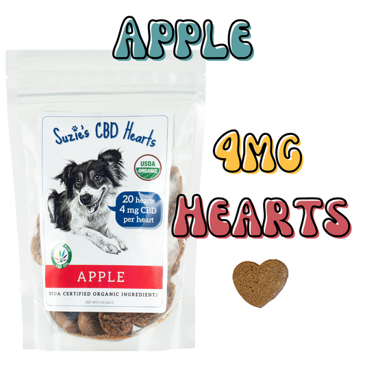 Suzie's CBD Treats 4mg Hearts - Apple