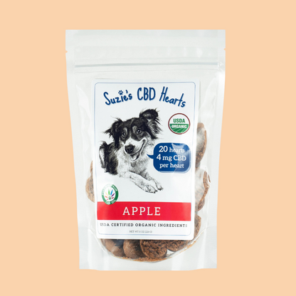 Suzie's CBD Treats 4mg Hearts - Apple