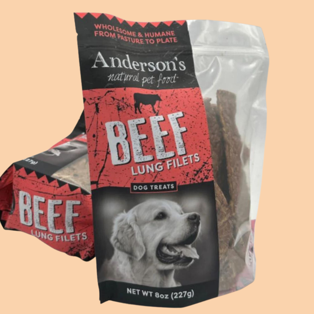 Anderson's Natural Pet Food Beef Lung Filets - 8oz