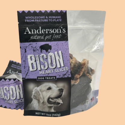 Anderson's Natural Bison Heart Slices