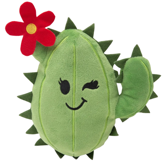 SnugArooz Cactus Plush, Squeak, and Crinkle Dog Toy