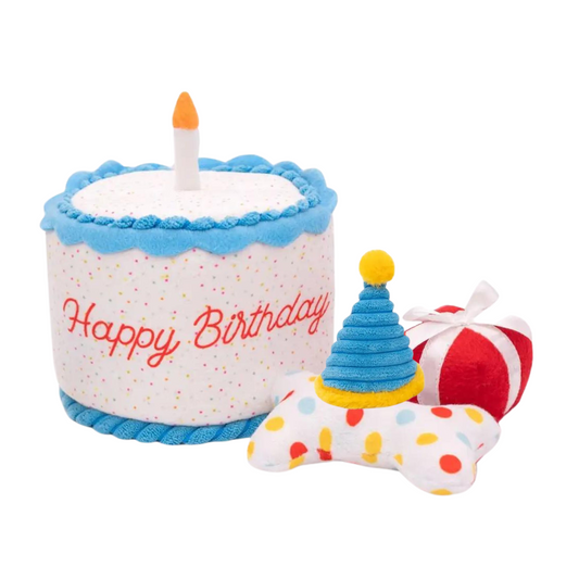 ZippyPaws Burrow Birthday Cake Toy