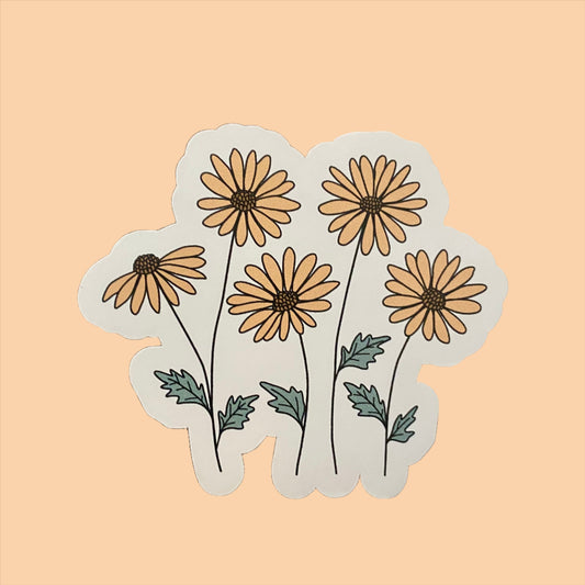 Sticker - Yellow Daisy Wildflowers