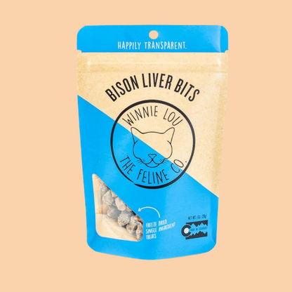 Winnie Lou Bison Liver Bits for Cats