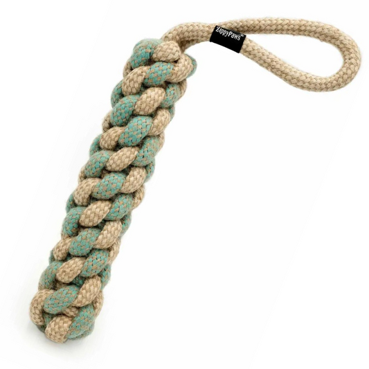 ZippyPaws Eco friendly Jute & Cotton Woven Rope Toy