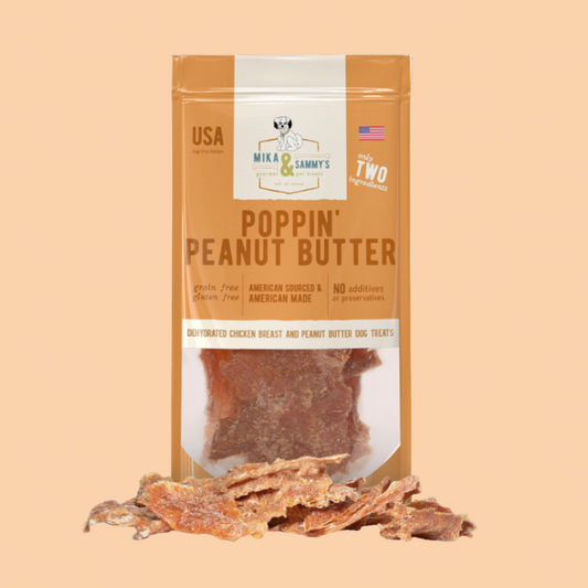 Mika & Sammy's Peanut Butter Chicken Jerky (5oz bag)