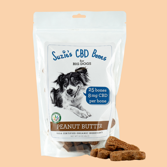 Suzie's CBD Treats 8mg Bones - Peanut Butter