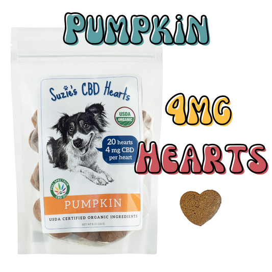 Suzie's CBD Treats 4mg Hearts - Pumpkin