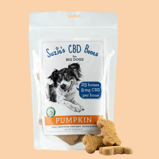 Suzie's CBD Treats 8mg Bones - Pumpkin