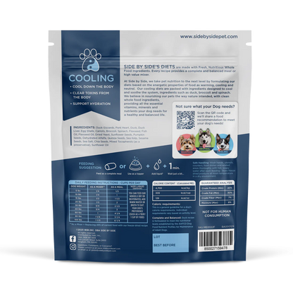 Side by Side Freeze Dried Raw Duck Morsels