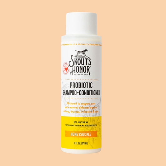 Skout's Honor Probiotic Dog Shampoo and Conditioner - Honeysuckle