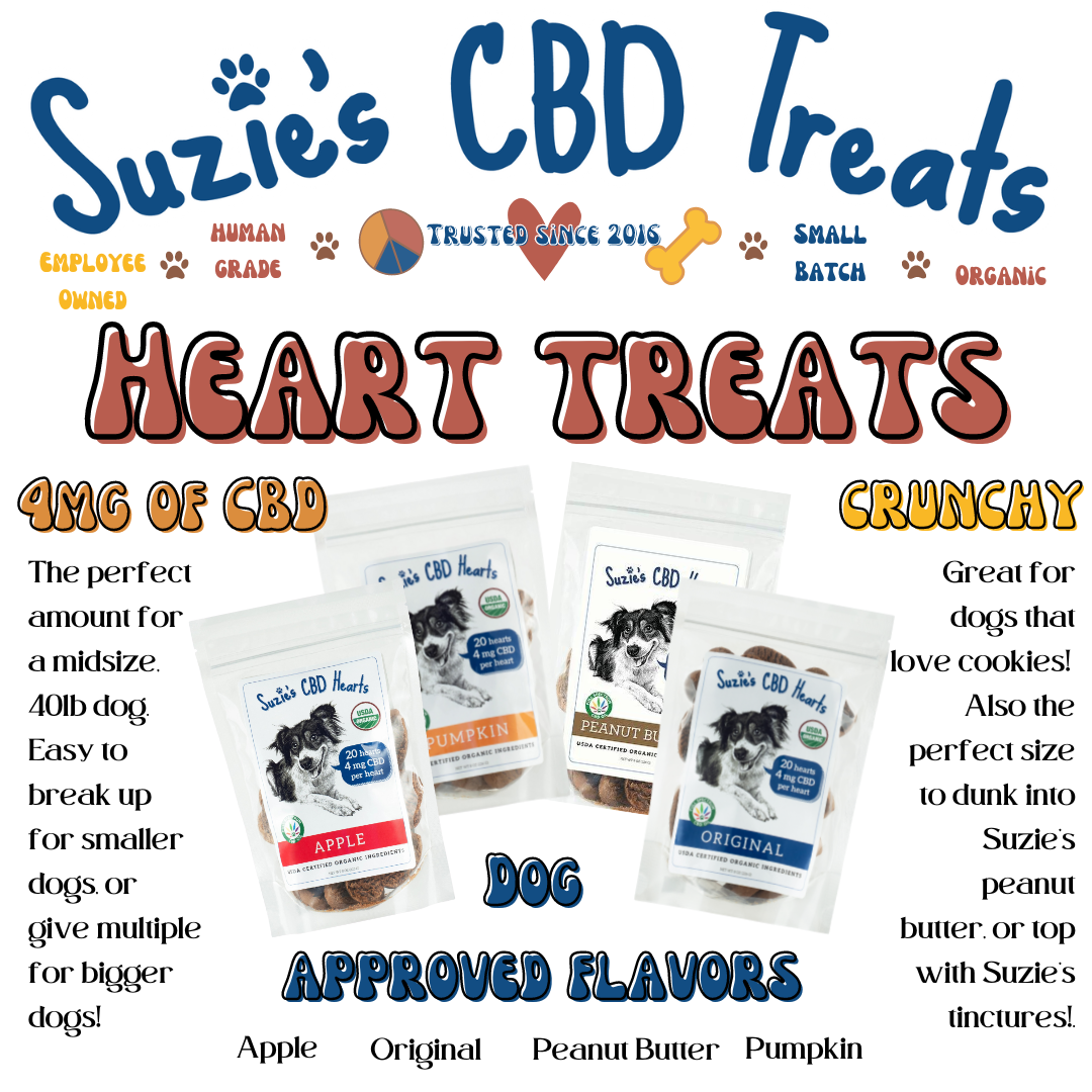 Suzie's CBD Treats 4mg Hearts - Apple