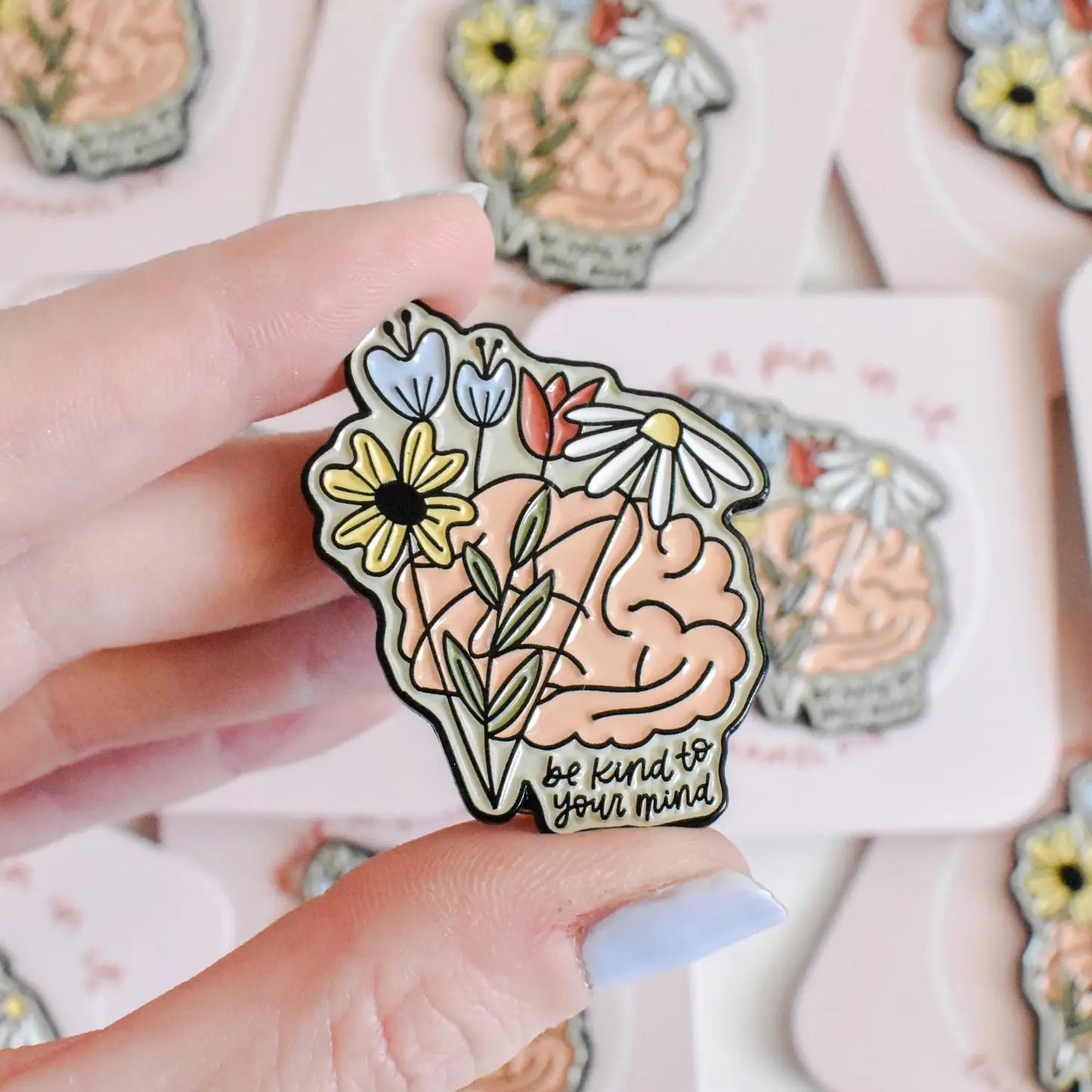 Enamel Pin - Be Kind to Your Mind